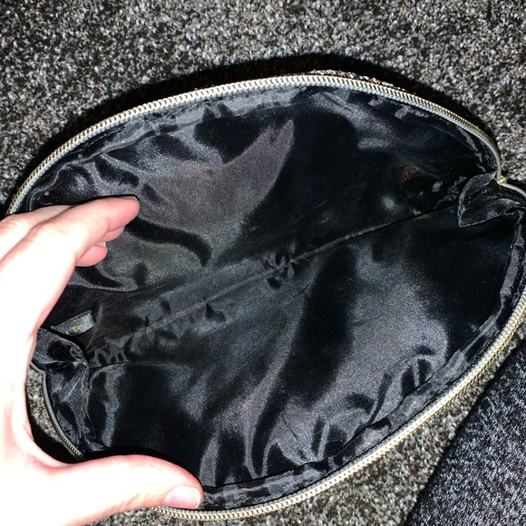 NEW Tarte gold glitter cosmetic bag - Picture 2 of 2